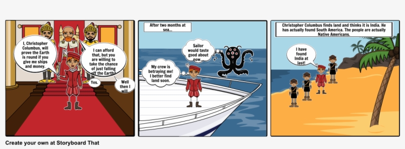 Christopher Columbus Comic - Comics, transparent png download