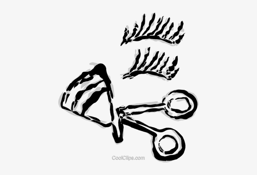 Eyelash Curlers Royalty Free Vector Clip Art Illustration - Illustration, transparent png download
