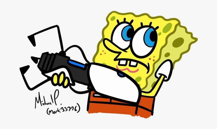Png Freeuse Spongebob With A By Mark On Deviantart - Drawing, transparent png download