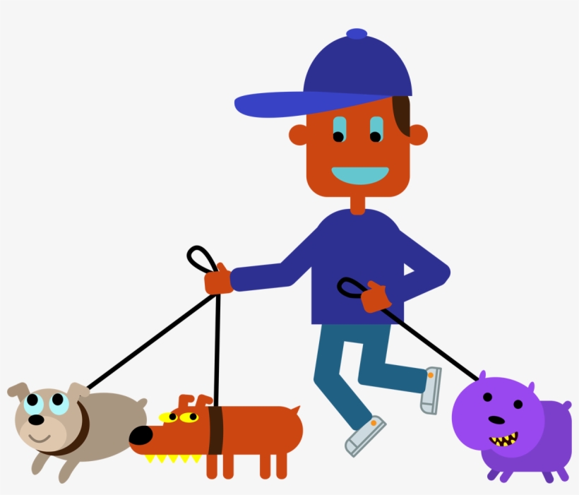 New York Is Hectic And Chaotic - Dog Walker Emoji, transparent png download