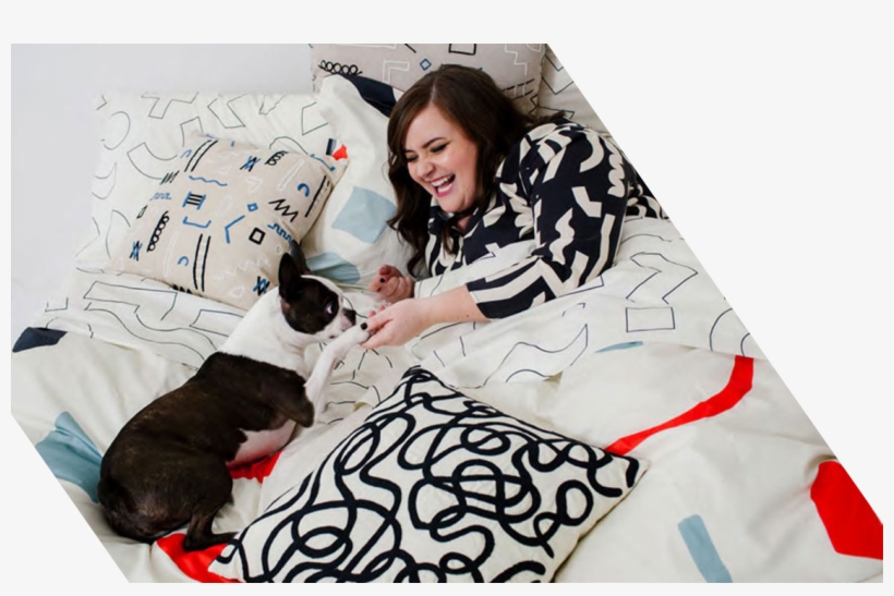 I've Posted Photos Of An Adorable Boston Terrier With - Dusen Dusen Cutouts Duvet, transparent png download