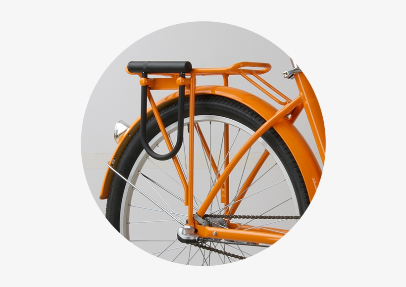 Rear U-lock Rack - Rear Bike Rack U Lock, transparent png download