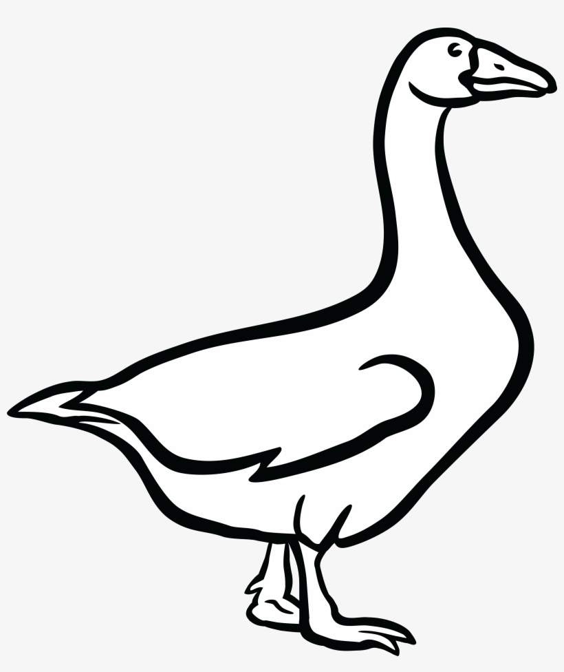 , , - Goose Clipart Black And White, transparent png download