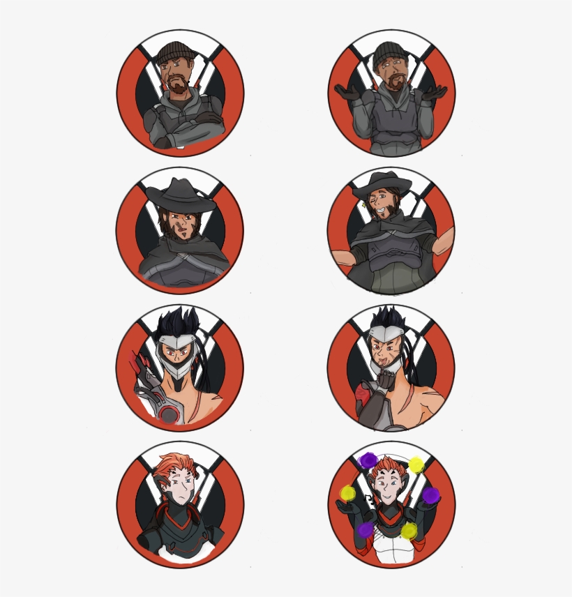 #overwatch #blackwatch #overwatchfanart #mccree #genji - Fanart Moira And Reaper Overwatch, transparent png download
