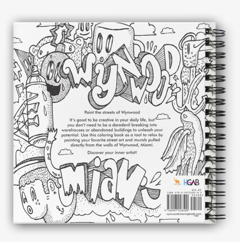 The Wynwood Coloring Book First 2 - The Wynwood Coloring Book, transparent png download