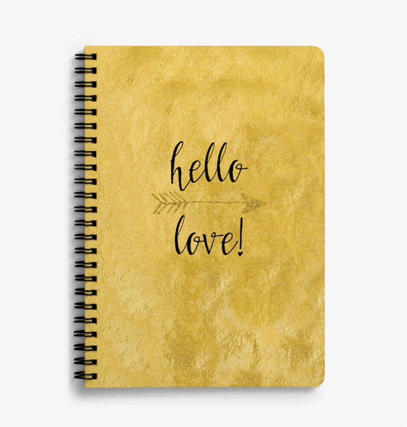 Dailyobjects Hello Love A6 Spiral Notebook Buy Online - Sketch Pad, transparent png download