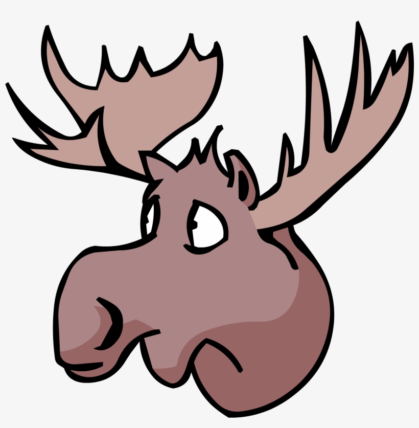 Moose Head - Png - Moose Head Png, transparent png download