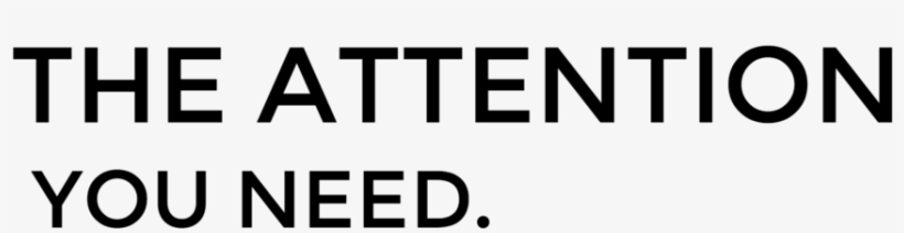 The Attention Logo Black - Thanks For Your Attention Question, transparent png download