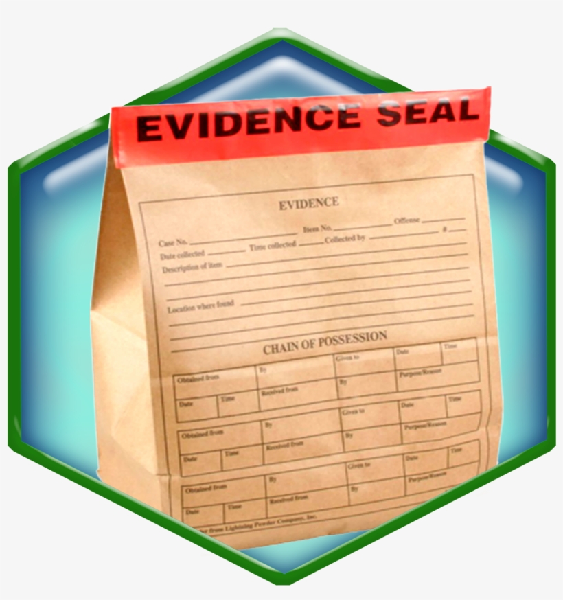 Crime Lab Services - Extra-large Evidence Seals, 4" X 12", Pack Of 100, transparent png download