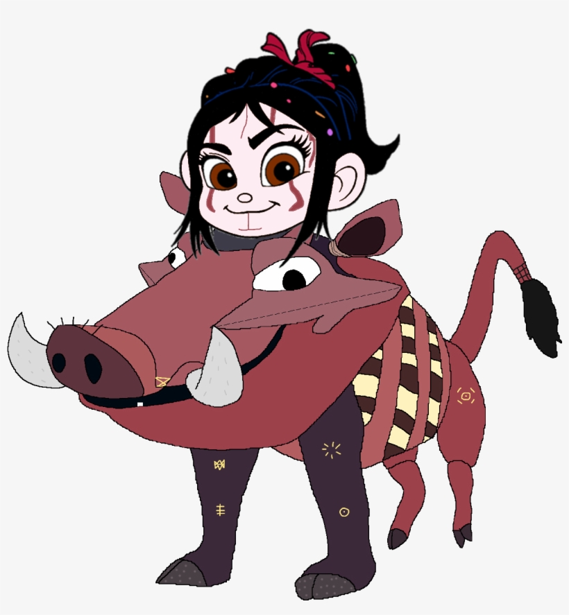 Vanellope Dressed As Pumbaa - Pumbaa The Lion King Broadway, transparent png download