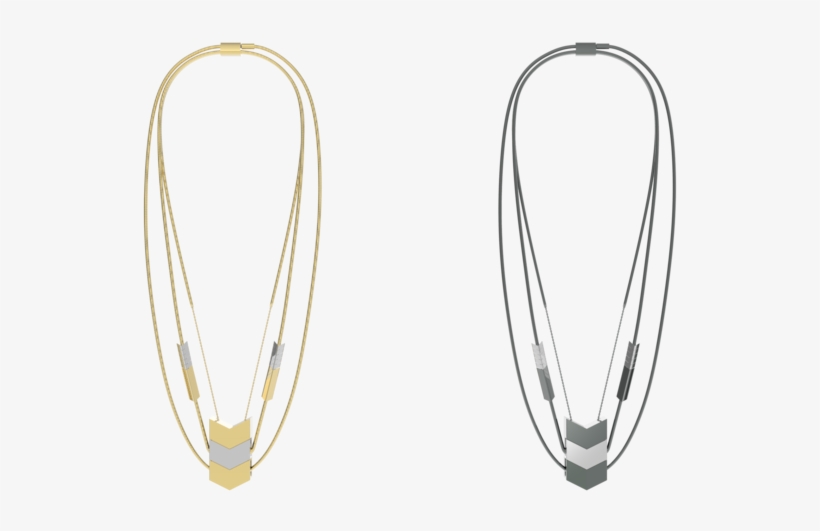 Tinsel Earbud Necklace Line 04 - Earrings, transparent png download
