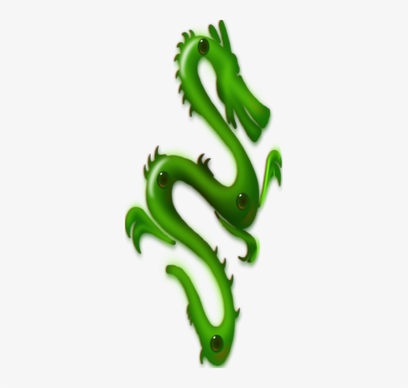 Jade Dragon - Cool Green Dragon Shower Curtain, transparent png download