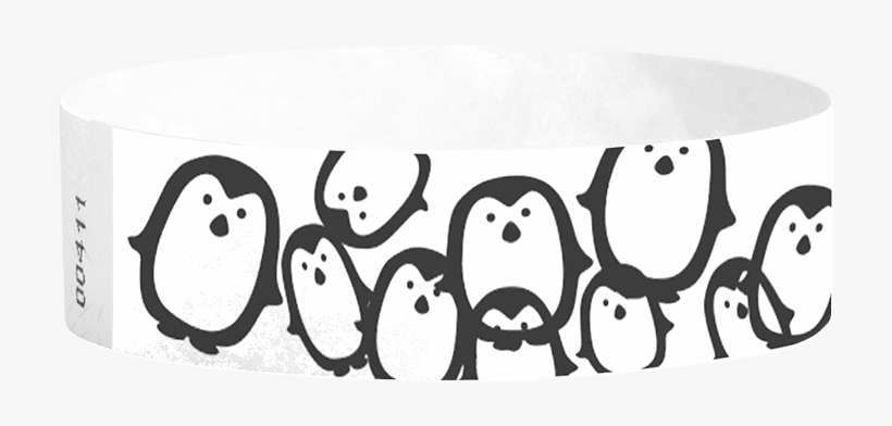 Penguins 3/4” Tyvek Wristbands - Tyvek, transparent png download
