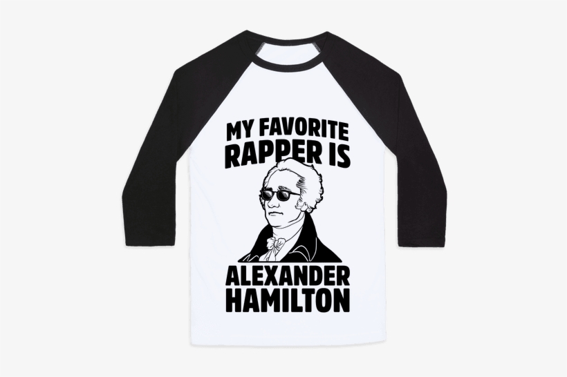 My Favorite Rapper Is Alexander Hamilton Baseball Tee - T Shirt Porco Rosso, transparent png download
