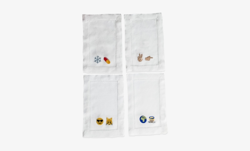 Earth Angel Foldover Emoji Cocktail Napkin Set - Bee, transparent png download
