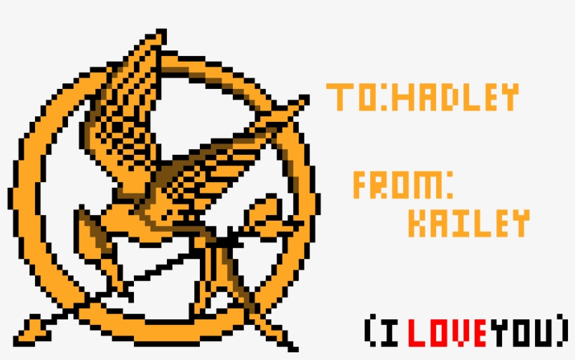 Hunger Games - Hunger Games Logo Pixel Art, transparent png download