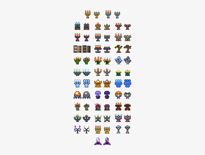 Placed Candelabras Terraria Candelabra PNG Image Transparent PNG