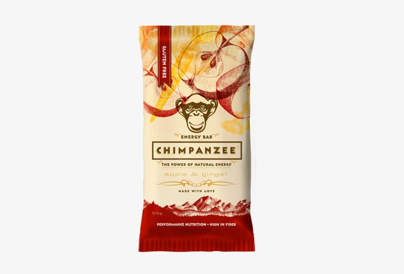 Apple & Ginger - Chimpanzee Energy Bar, transparent png download