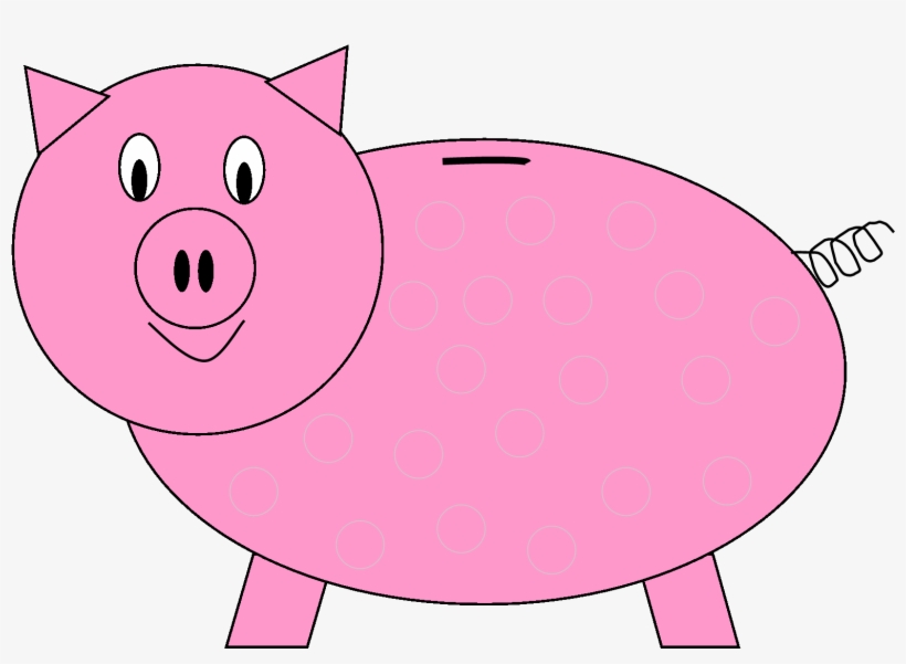 Piggy Bank Clipart Png - Pink Piggy Bank Clipart, transparent png download