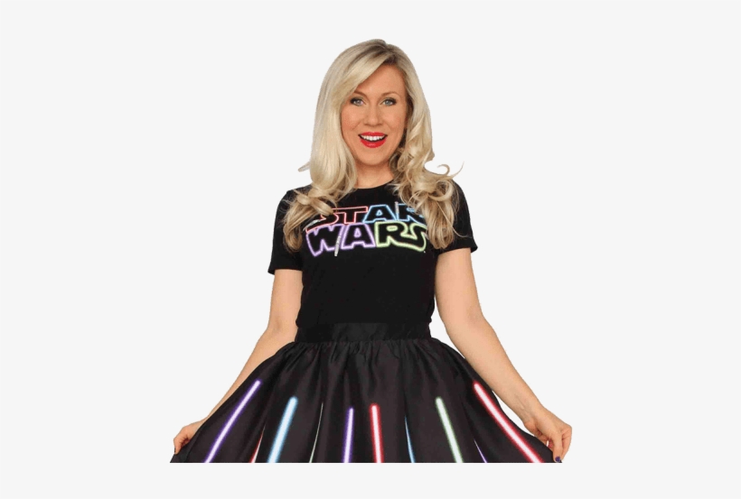 Lightsaber Logo T-shirt - Her Universe Light Saber, transparent png download