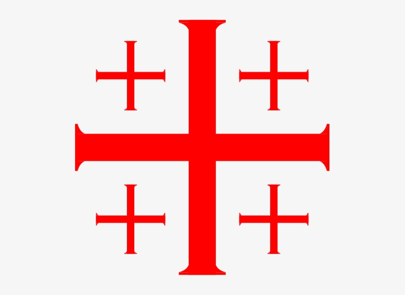 Brikwars Forums - Red Jerusalem Cross, transparent png download