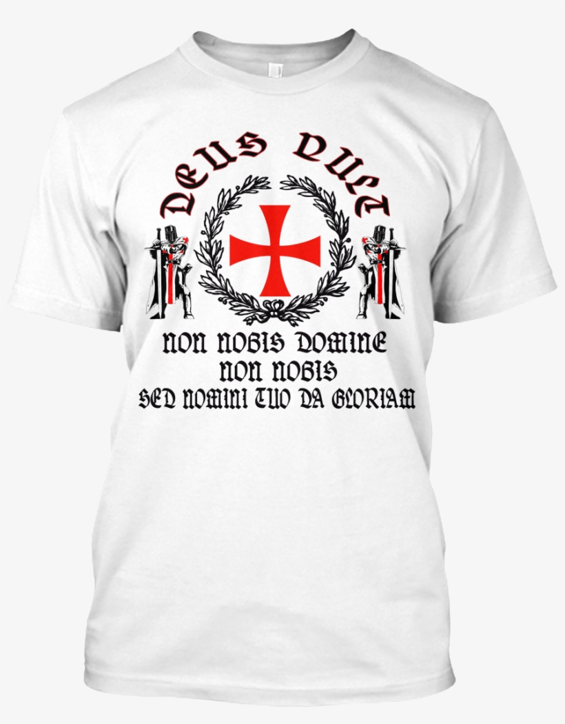 Deus Vult Hanes Tagless Tee T-shirt - End Effort Never Dies, transparent png download