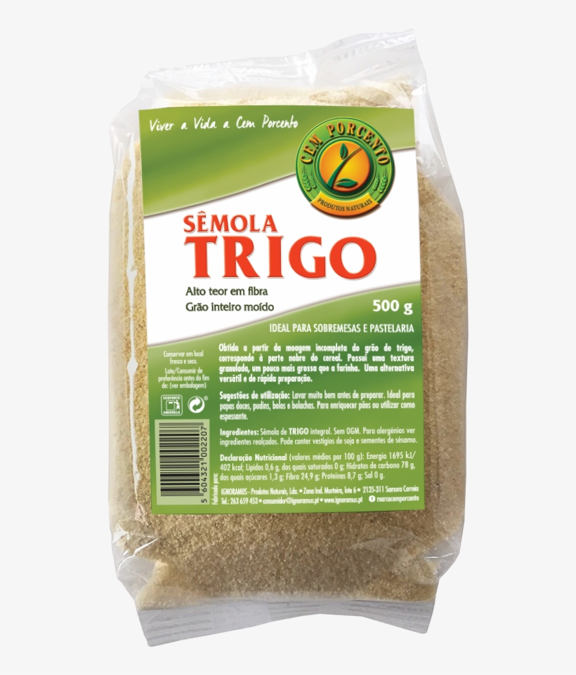 Sêmola De Trigo Integral Resulta Da Moagem Incompleta - Sêmola De Trigo, transparent png download