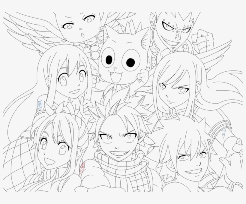 Fairy Tail Coloring Pages 7 Fairy Tail Coloring Pages Anime Coloring 