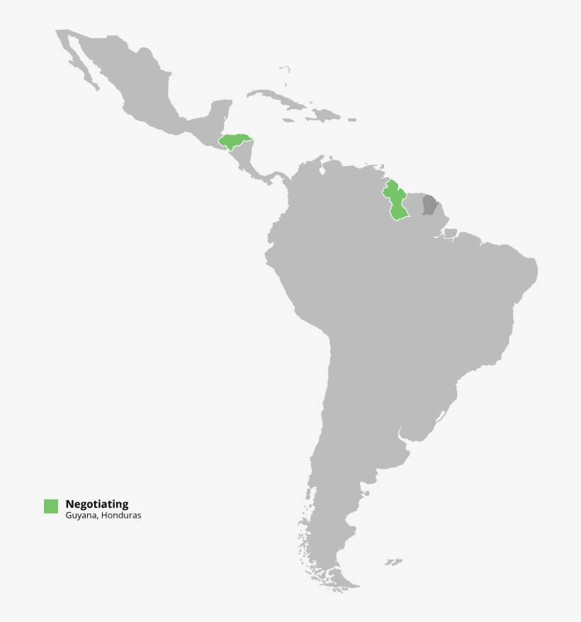 Country In Central America And One In South America - Map Of Religion In Latin America, transparent png download