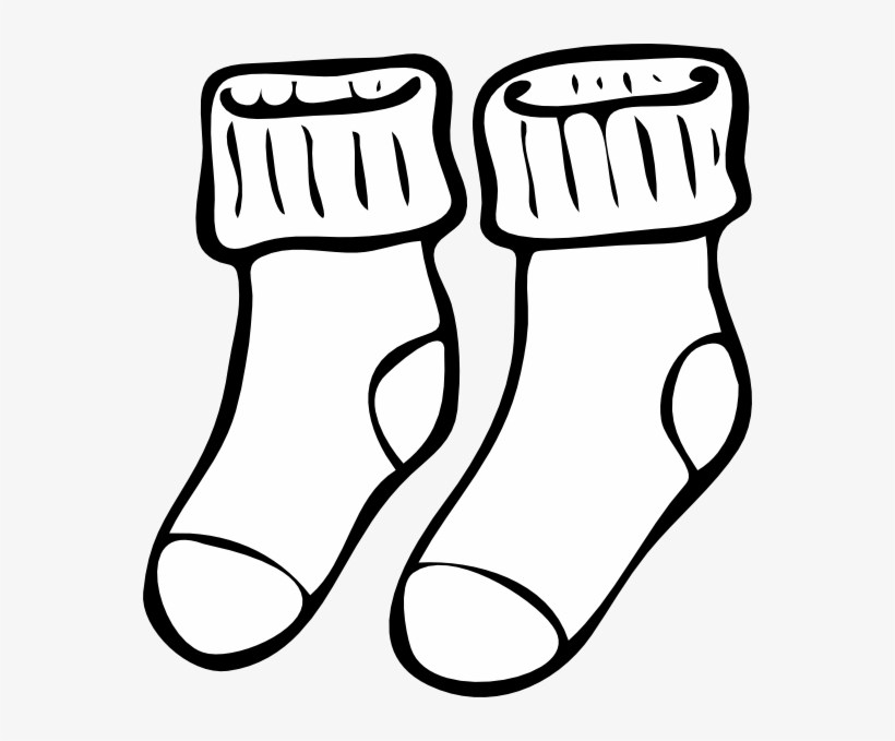 Vector Free Baseball Stiches Clipart - Colouring Pictures Of Socks, transparent png download