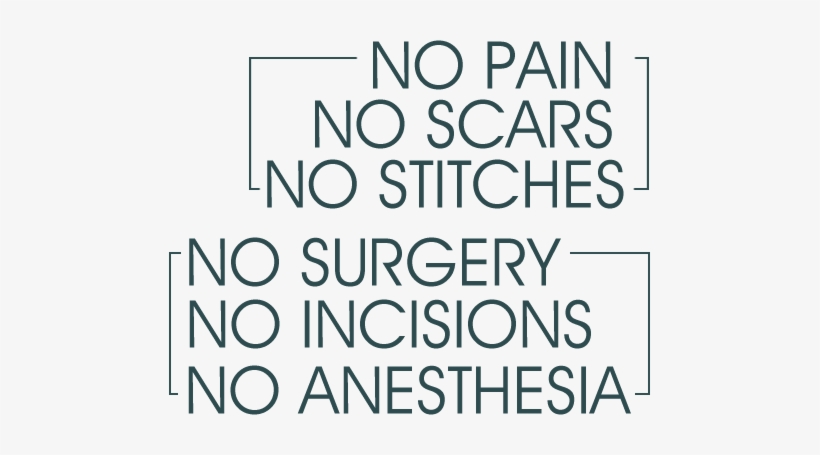 No Stiches - No Scars - No Anesthesia - Anesthesia, transparent png download