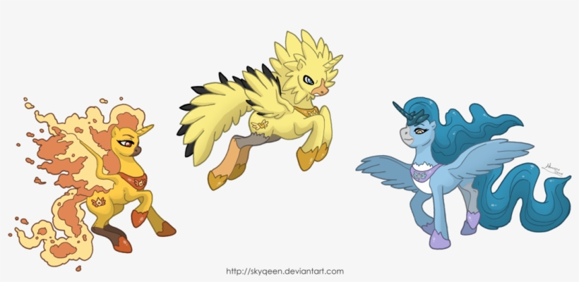 Mysweetqueen, Crossover, Moltres, Pokémon, Safe, Zapdos - Kanto Legendary Trio, transparent png download