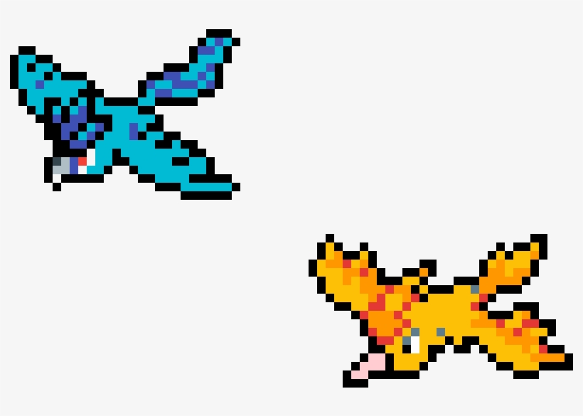 Articuno And Moltres - Cartoon, transparent png download