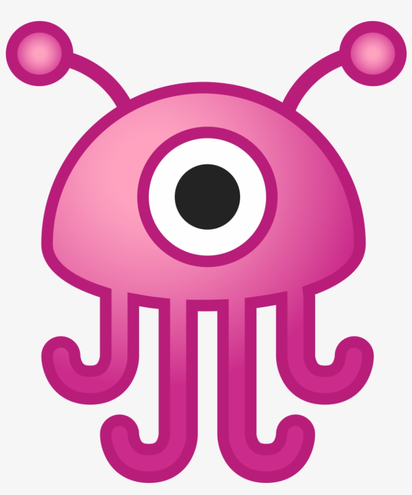 Download Svg Download Png - Google Alien Monster Emoji, transparent png download