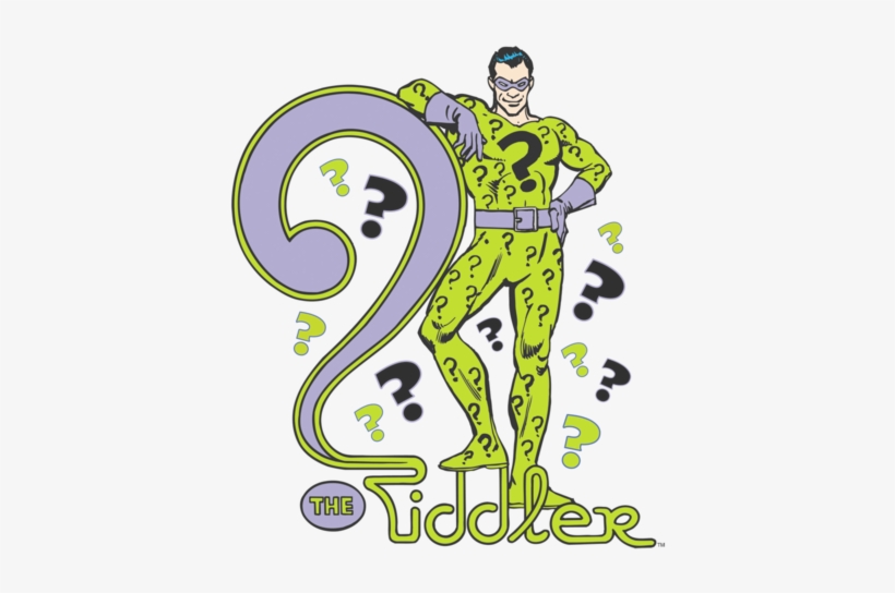 Dc Comics The Riddler Men's Long Sleeve T-shirt - Almost - Mullen Villain V2 Riddler Deck - 8.1 R7 -, transparent png download