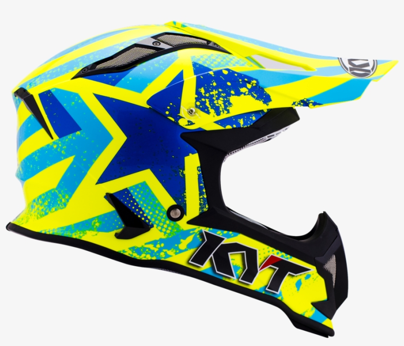 Strike Eagle Patriot Blue - Kyt Strike Eagle Patriot Blue Yellow, transparent png download