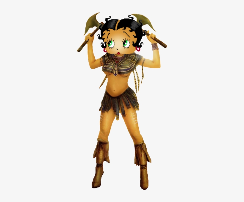 Aztec Warrior - - Betty Boop, transparent png download