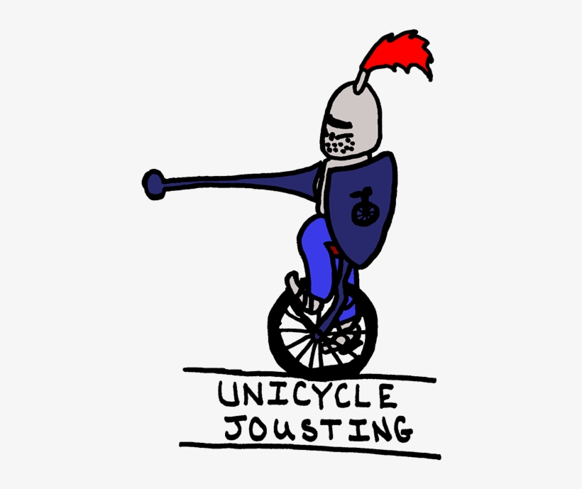 Unicycle Jousting Color Street Unicycling PNG Image Transparent PNG