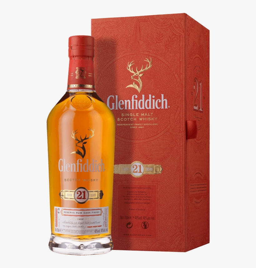 Glenfiddich 21 Year Old Single Malt Scotch Whisky In - Glenfiddich 21 Years Png, transparent png download