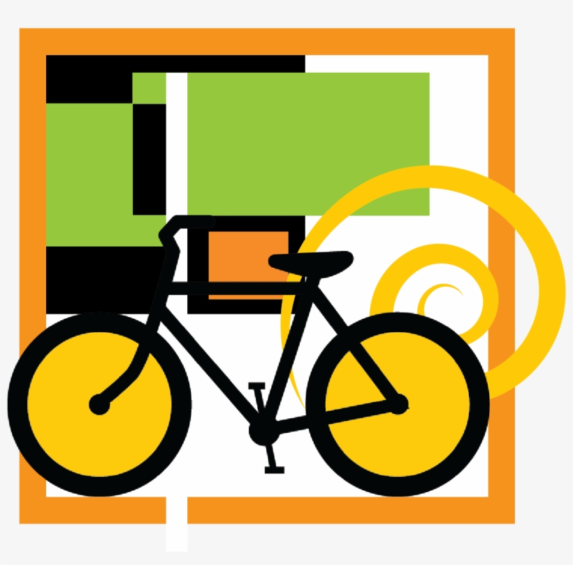 Bikeped Artistic Design - Bike Caution Sign Baby Blanket, transparent png download