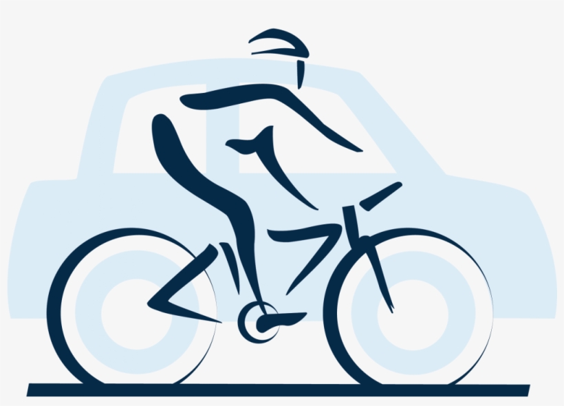 Regional Planning Commission Developed Share The Road - Cars And Bikes Sharing The Road, transparent png download