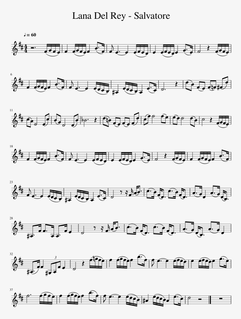 Lana Del Rey - アルト サックス スケール 表, transparent png download