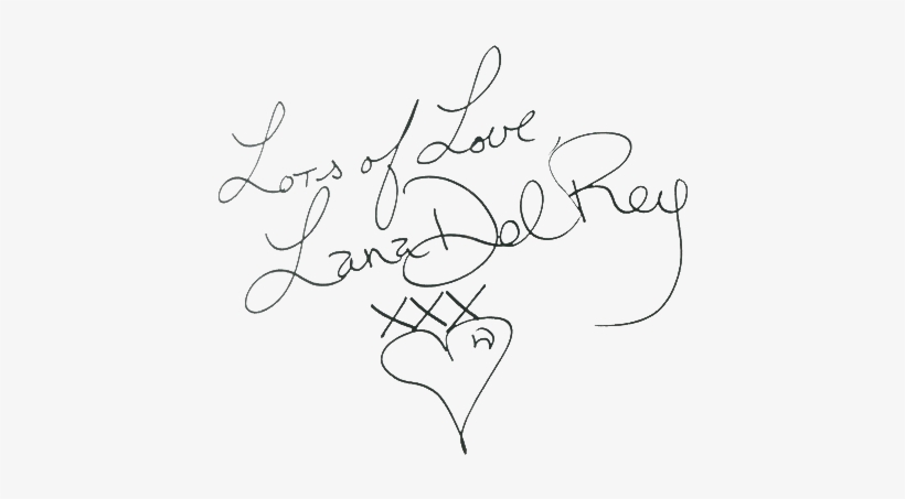 Lana Del Rey Has Signed Your Blog - Lana Del Rey Firma, transparent png download