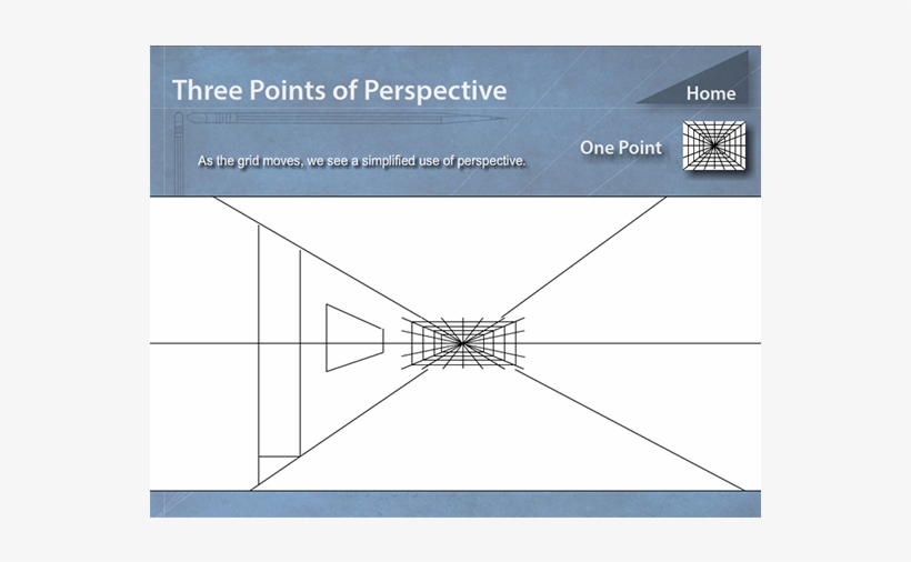 Menu For Three-point Perspective Tutorial Using Flash - Diagram, transparent png download