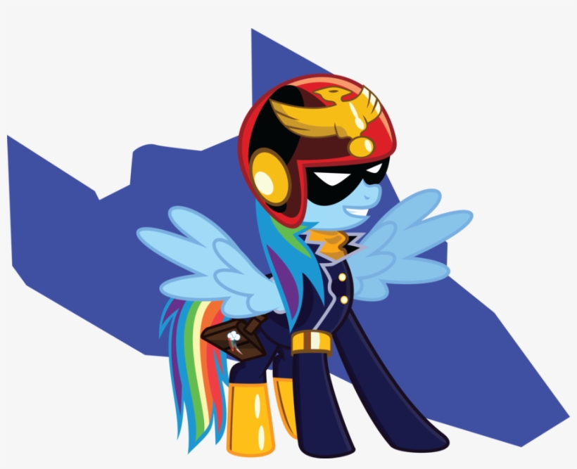 Mysteriouskaos, Blue Falcon, Captain Falcon, Cosplay, - Captain Falcon Rainbow Dash, transparent png download