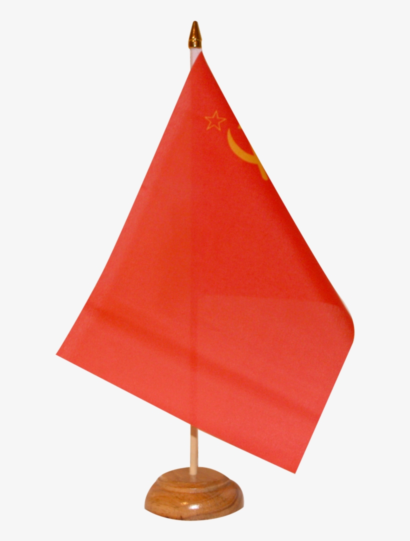 Ussr Soviet Union Table Flag - Red Flag, transparent png download