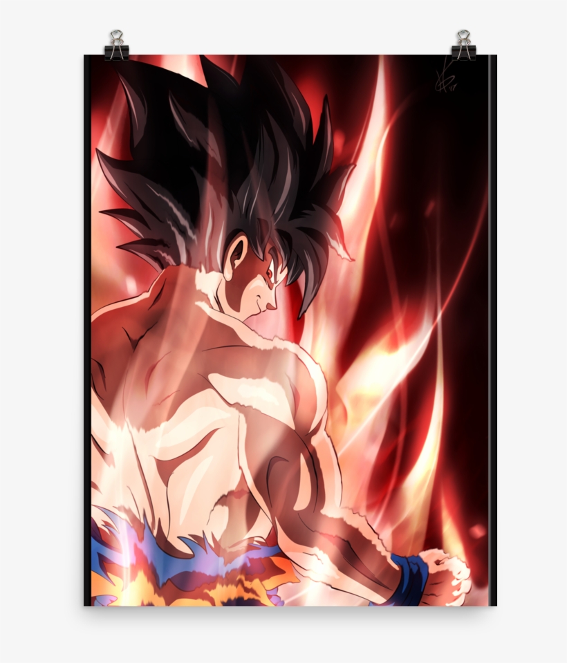Ultra Instinct Goku Poster - Goku, transparent png download