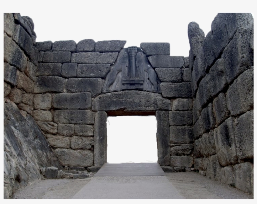 Lion Gate At Mycenae, transparent png download