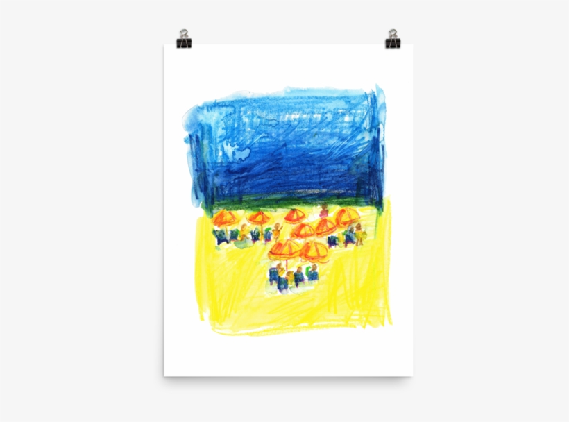 Beach Matte Poster - Visual Arts, transparent png download