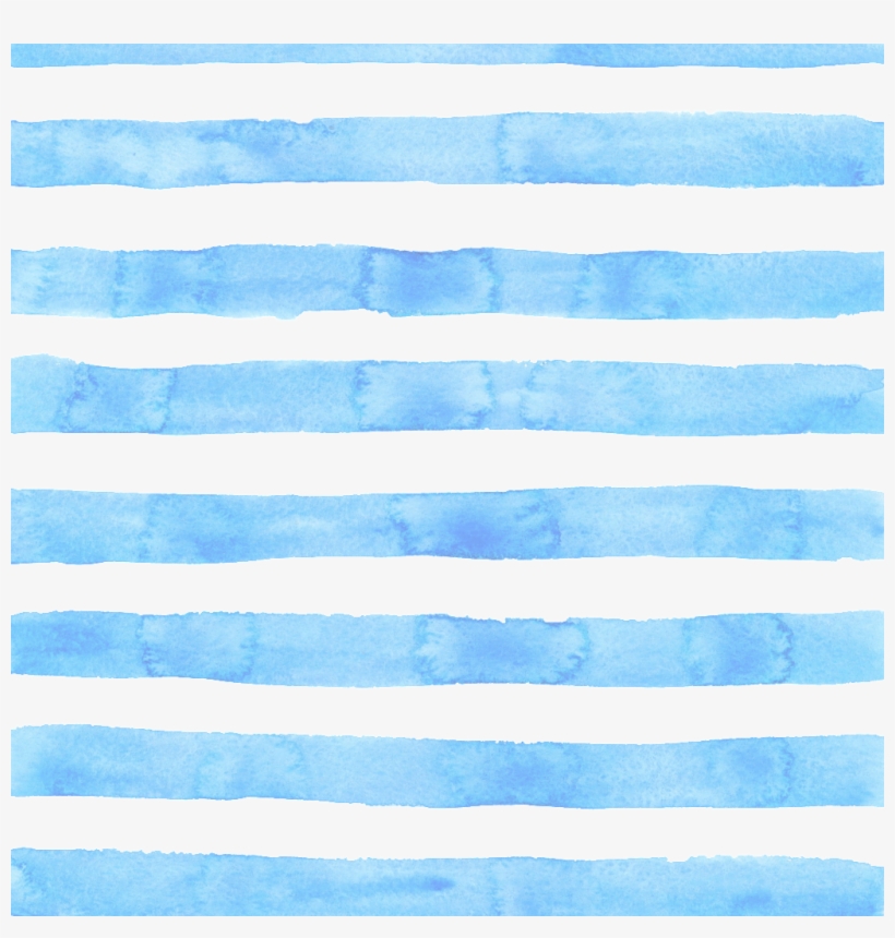 Blue Hand Streak Cartoon Watercolor Material - Watercolor Painting, transparent png download